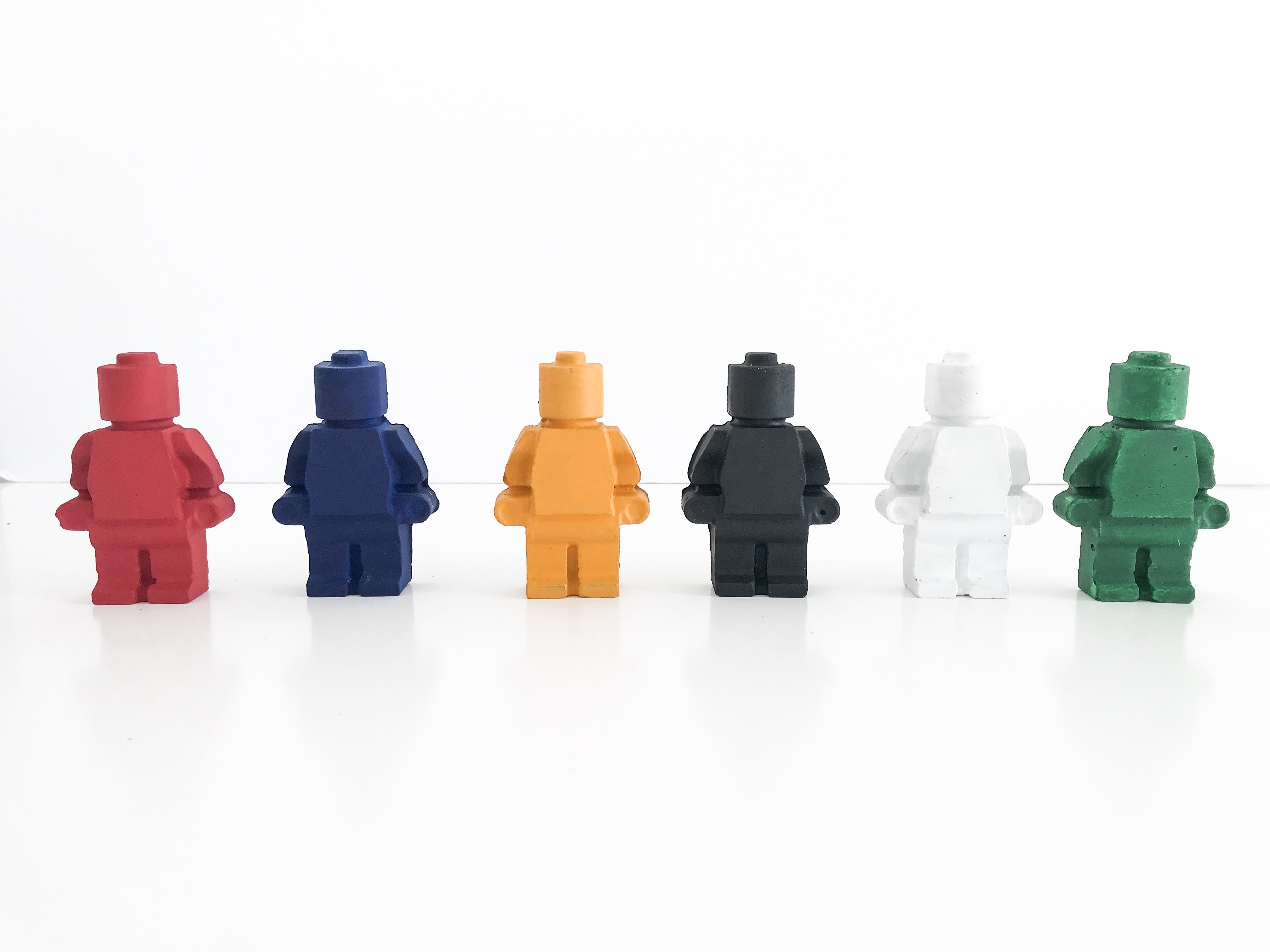 Concrete Lego Robot Man Decorative | Apricity Creative